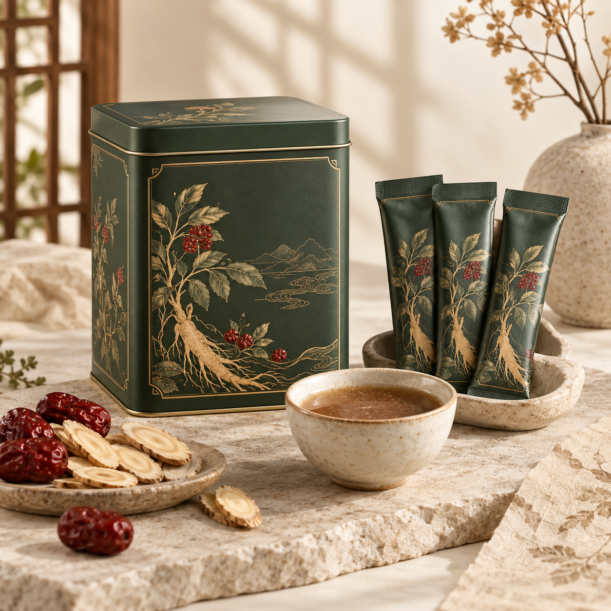 Astragalus and Red Date Botanical Granules packaging